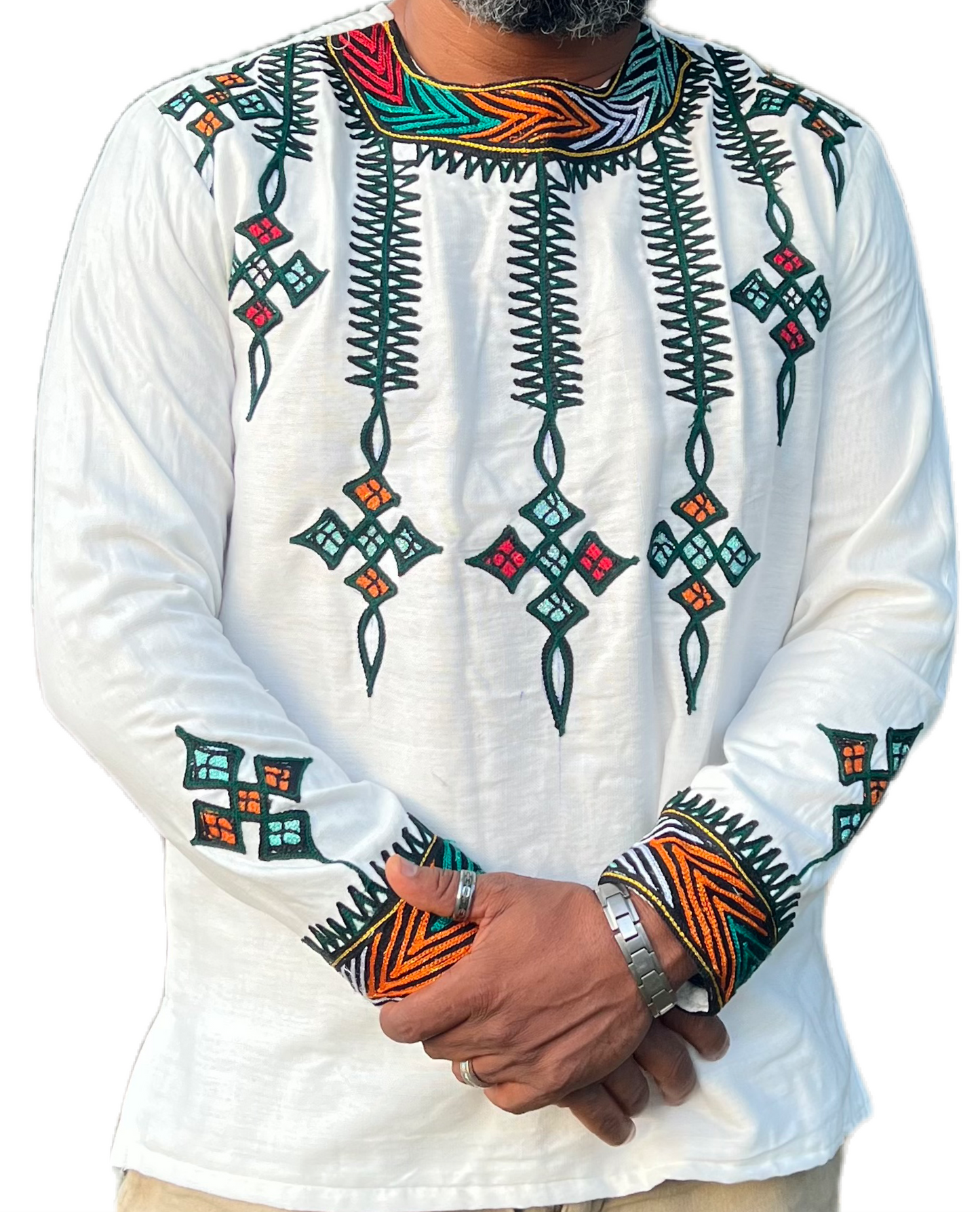 Ayferam • Ethiopian Gondar Amhara Tilf Traditional Men Shirt