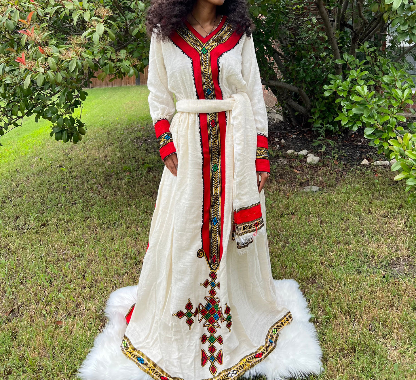 Ethiopian Wollo Signature Tiftif Fetil Dress